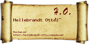 Hellebrandt Ottó névjegykártya